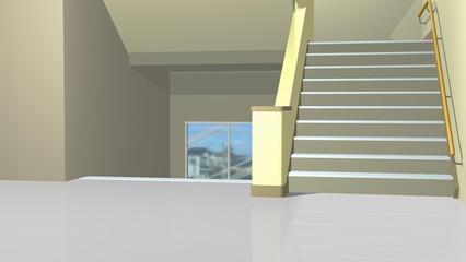 学校の廊下や階段を背景にするアニメーションに最適なイラスト。
アニメーションに合わせて多種多様のアングルを準備しました。（動画もあります）