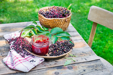 Elderberry jam jelly