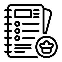 This Recipe icon is suitable for Food, Cooking, Culinary, etc.