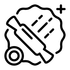 This Rolling pin icon is suitable for Food, Cooking, Culinary, etc.