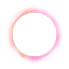 Orange Pink Circle Frame Gradient Overlay with Soft Blur Border
