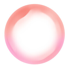 Orange Pink Circle Frame Gradient Overlay with Soft Blur Border
