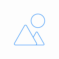 photos icon gallery landscape icon sign vector