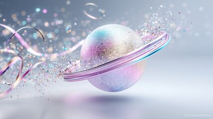 Circular Progress Ring Animates Around Festive Orb