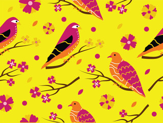 seamless pattern with butterflies
