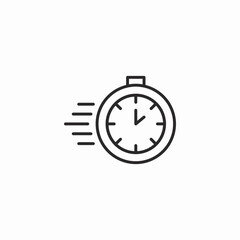 stopwatch timer icon sign vector