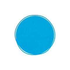 Blue round circle icon pattern isolated on a transparent background