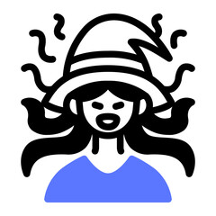 This Bad Witch icon is suitable for Fantasy Adventure, Movie, etc.