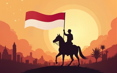Happy Indonesian National Hero Day Vector. It is suitable for content on heroes' day, independence, proclamation, and others. High quality