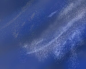 サンタクロースとトナカイのそり 夜空のクリスマスイラスト