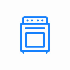 gas stove for kitchen icon sign vector
