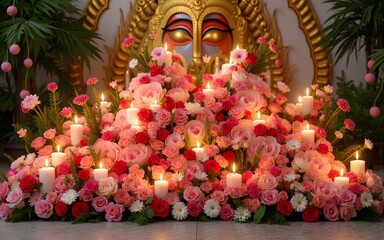 Obraz premium loy krathong floral decoration. High quality