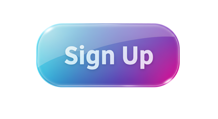 Sign Up Button with Glassy Look and Gradient Effect