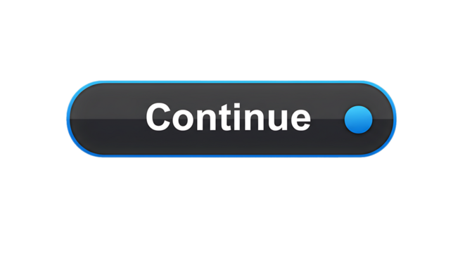 Continue Button with Blue Accent and White Text