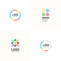 abstract rainbow logo