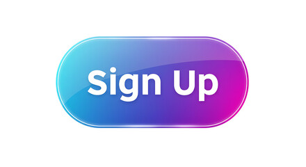 Glossy Sign Up Button with Vibrant Gradient Design