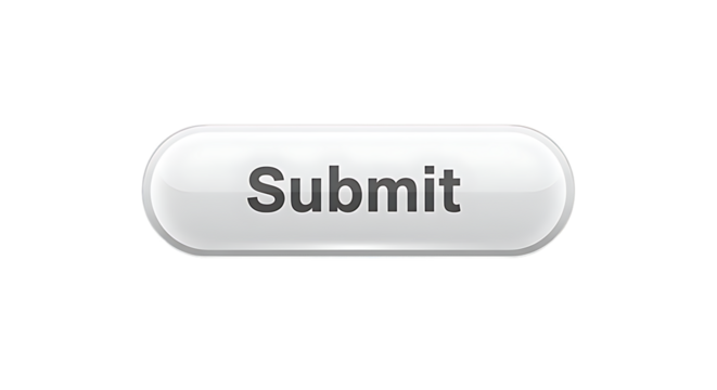 Glossy Submit Button Ready for Action with a Transparent Background
