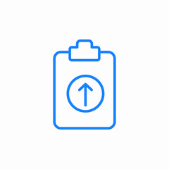 uploaded document icon sign vector