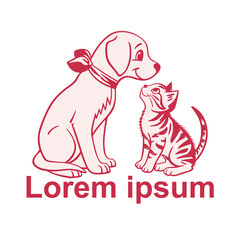 Obraz premium pet logo for your business