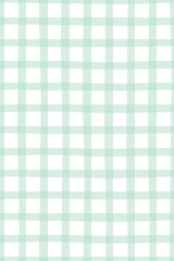 Hand drawn seamless pattern gingham soft green