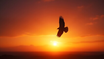 A majestic silhouette of an animals Created with Generative AI technology