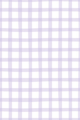Hand drawn gingham pattern pastel purple