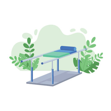 Parallel Bars for Physical Therapy.