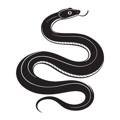 black python Silhouette Vector, High Quality Illustration on White Background