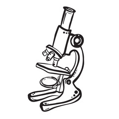 Microscope Vector image Back to school Hand drawn