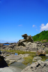 ゴジラ岩　男鹿半島・大潟ジオパーク