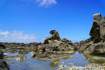 ゴジラ岩　男鹿半島・大潟ジオパーク