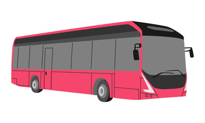 flat illustration of Bus design