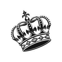 Fototapeta premium Crown icon vector, crown logo, Adobe Illustrator Artwork