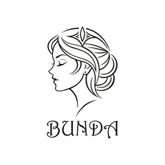 Elegant Woman with Tiara Logo