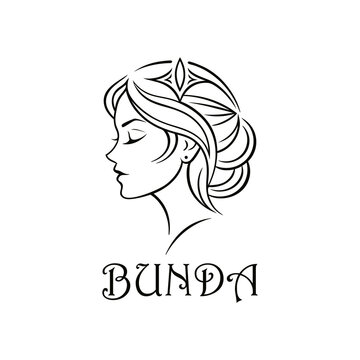 Elegant Woman with Tiara Logo