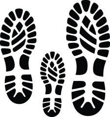 Shoe, boot Print Patterns Vector illustration, Muddy boot prints. Grunge Boot Print Patterns. shoe prints.