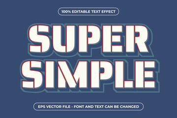 super simple editable text effect