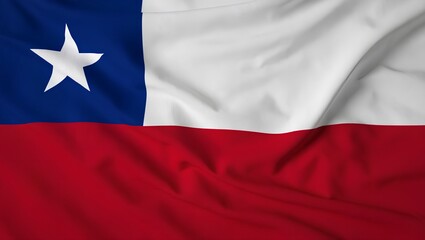 waving flag of chile