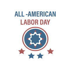 Happy Labor Day square banner vector for social media post. National Labor Day design template.