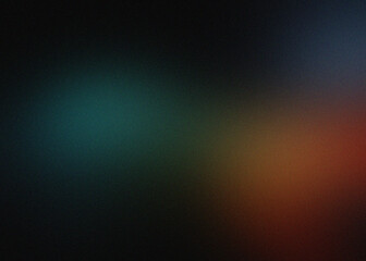 Abstract mosaic of dark blue green and red colors with soft light