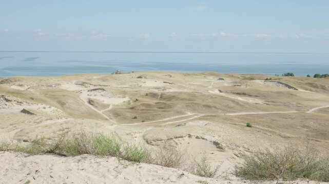 The sand dunes in Nida.