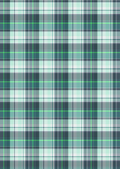 3D illustration Plaid check design cotton formal shirt fabric idea.