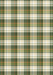 3D illustration Plaid check design cotton formal shirt fabric idea.