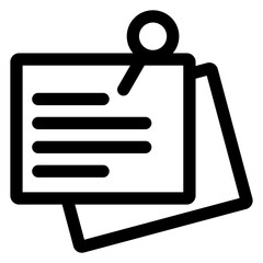 Fototapeta premium sticky note icon