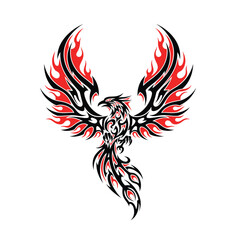 Phoenix Fire Tribal Sticker