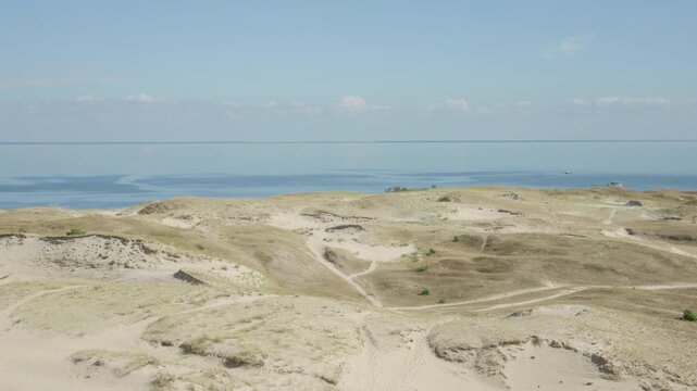 The sand dunes in Nida.
