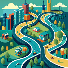 road in the city