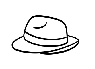 cowboy hat isolated on white