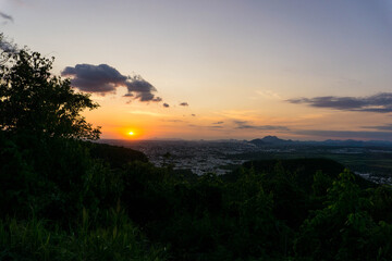 atardecer en el cerro