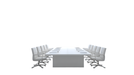 Modern Conference Room Setup, isolated on transparent background
